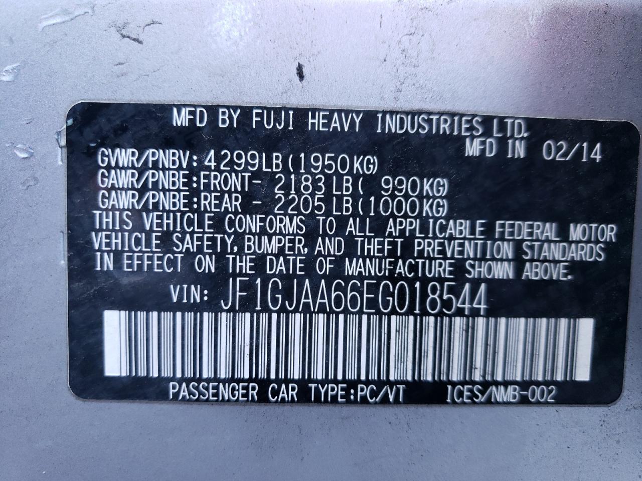 2014 Subaru Impreza - Image 12