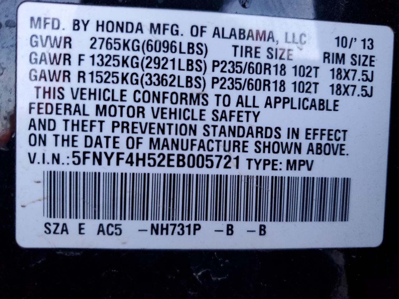 2014 Honda Pilot - Image 13