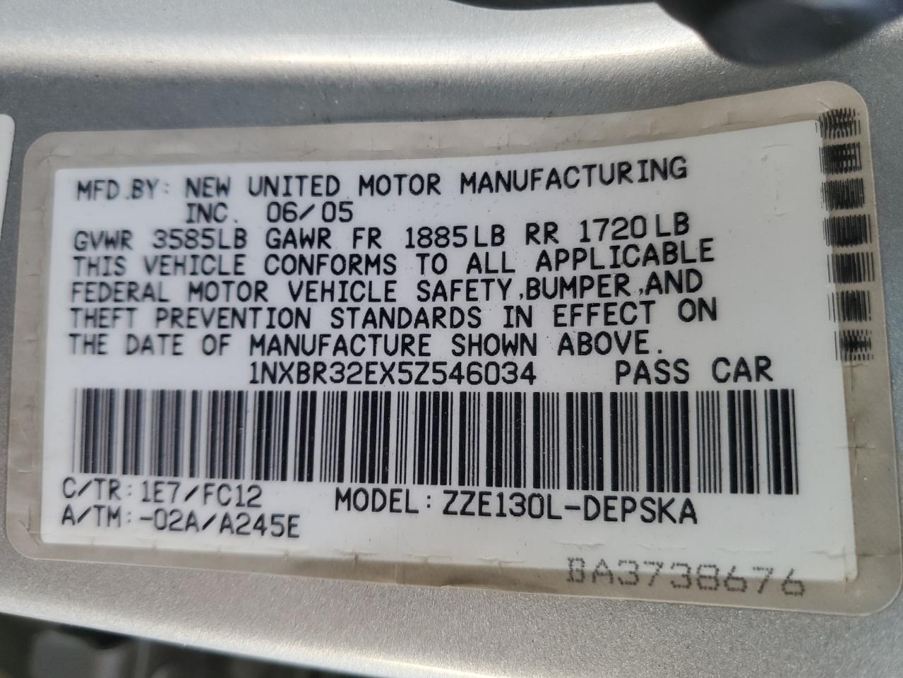 2005 Toyota Corolla - Image 12