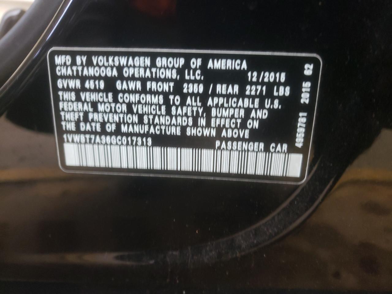 2016 Volkswagen Passat - Image 13