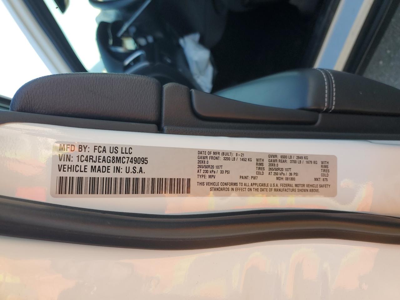 2021 Jeep Grand Cherokee - Image 13