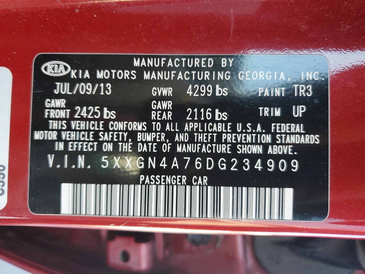 2013 Kia Optima - Image 12
