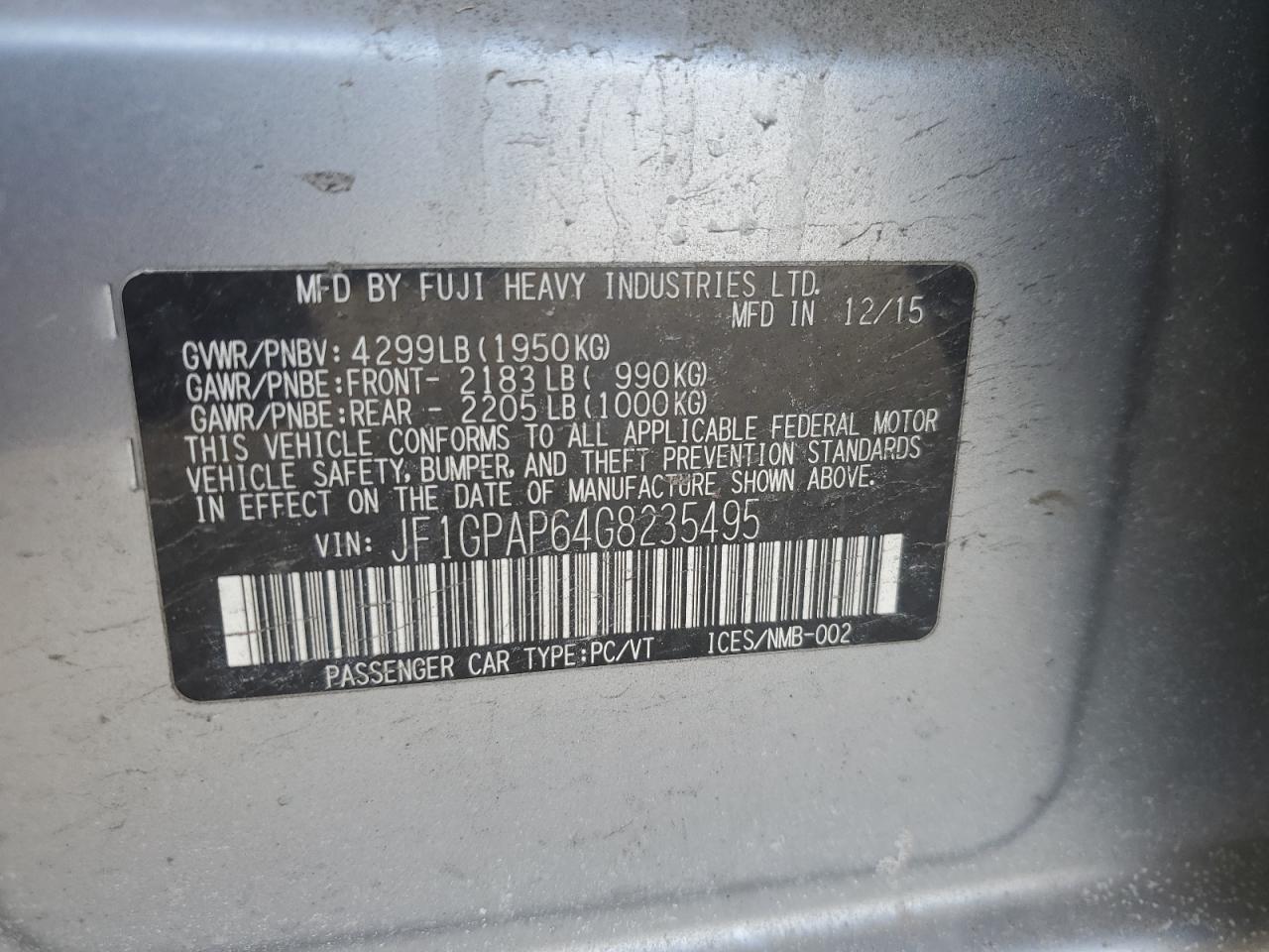 2016 Subaru Impreza - Image 12