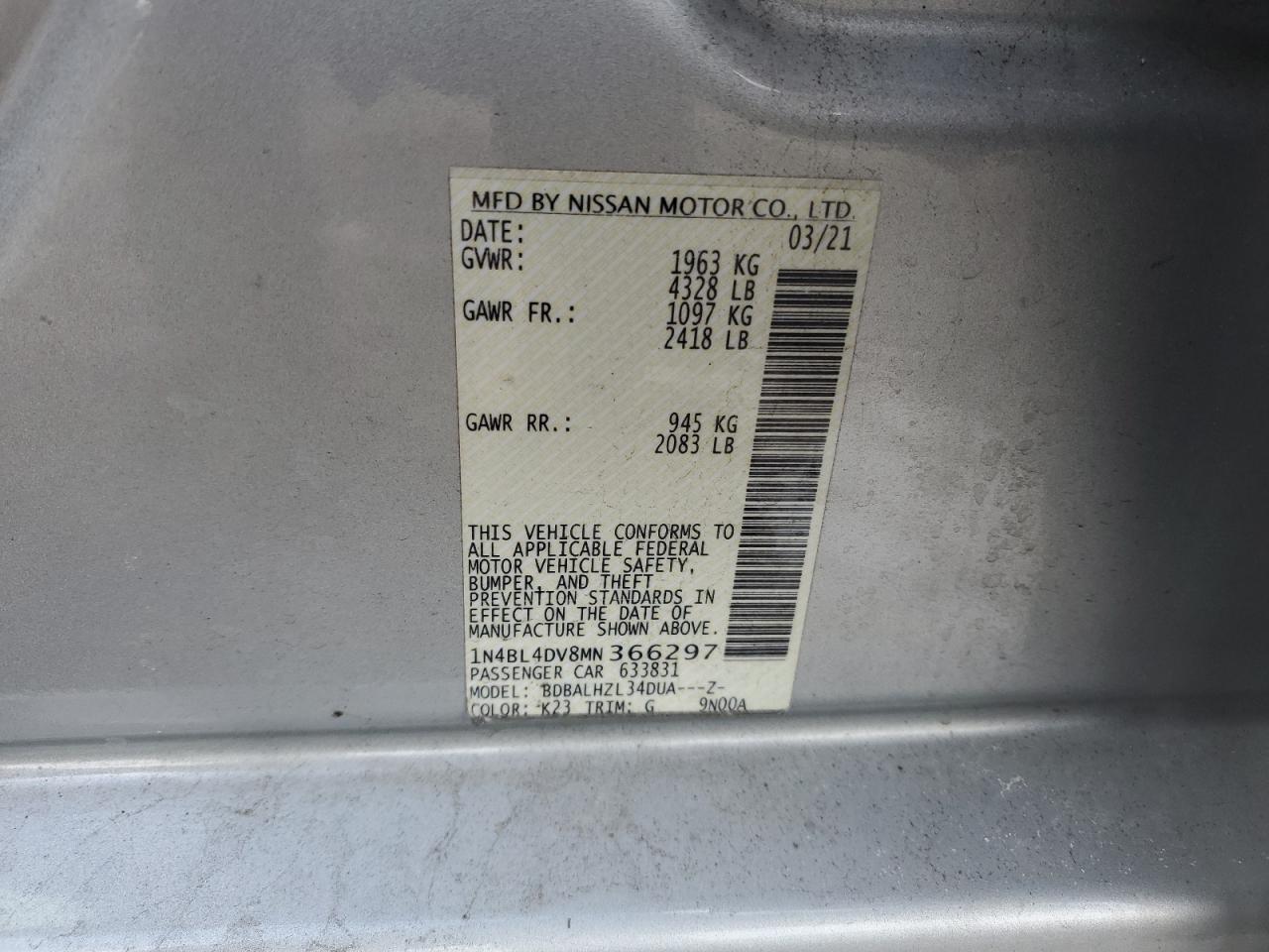 2021 Nissan Altima - Image 15