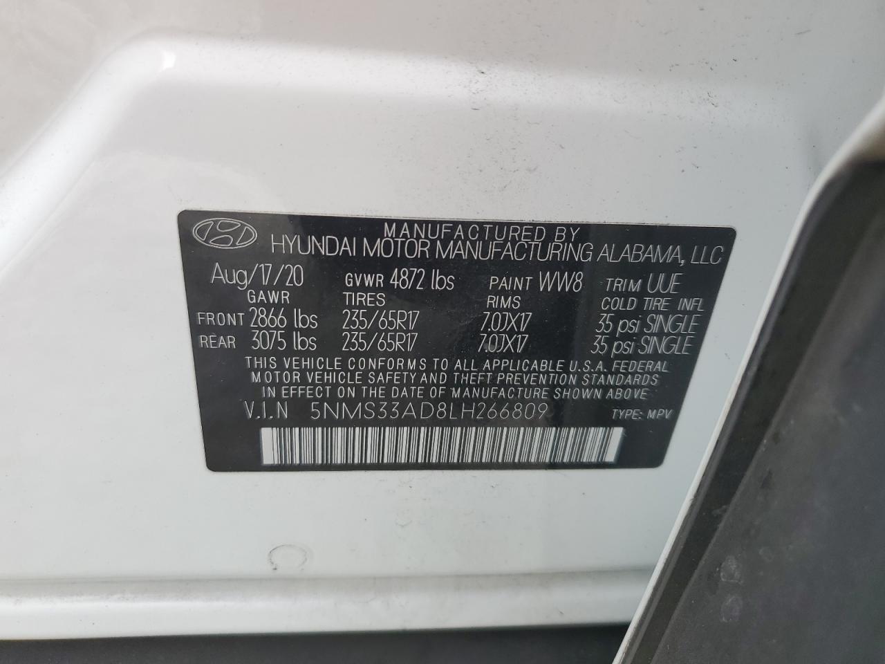 2020 Hyundai Santa Fe - Image 14