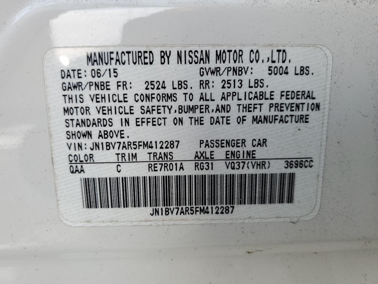 2015 Infiniti Q50 - Image 14
