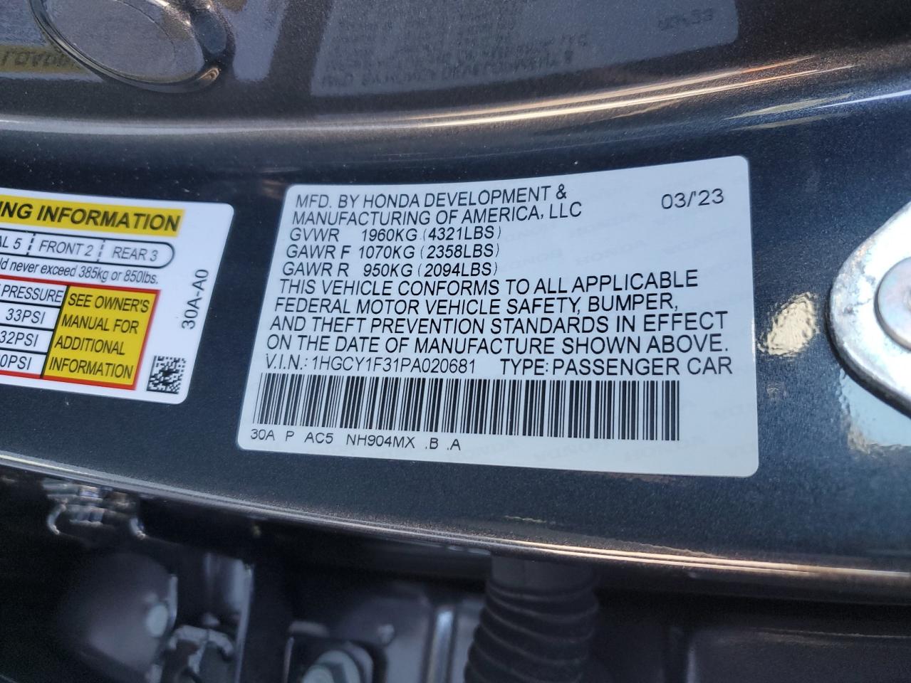 2023 Honda Accord - Image 12