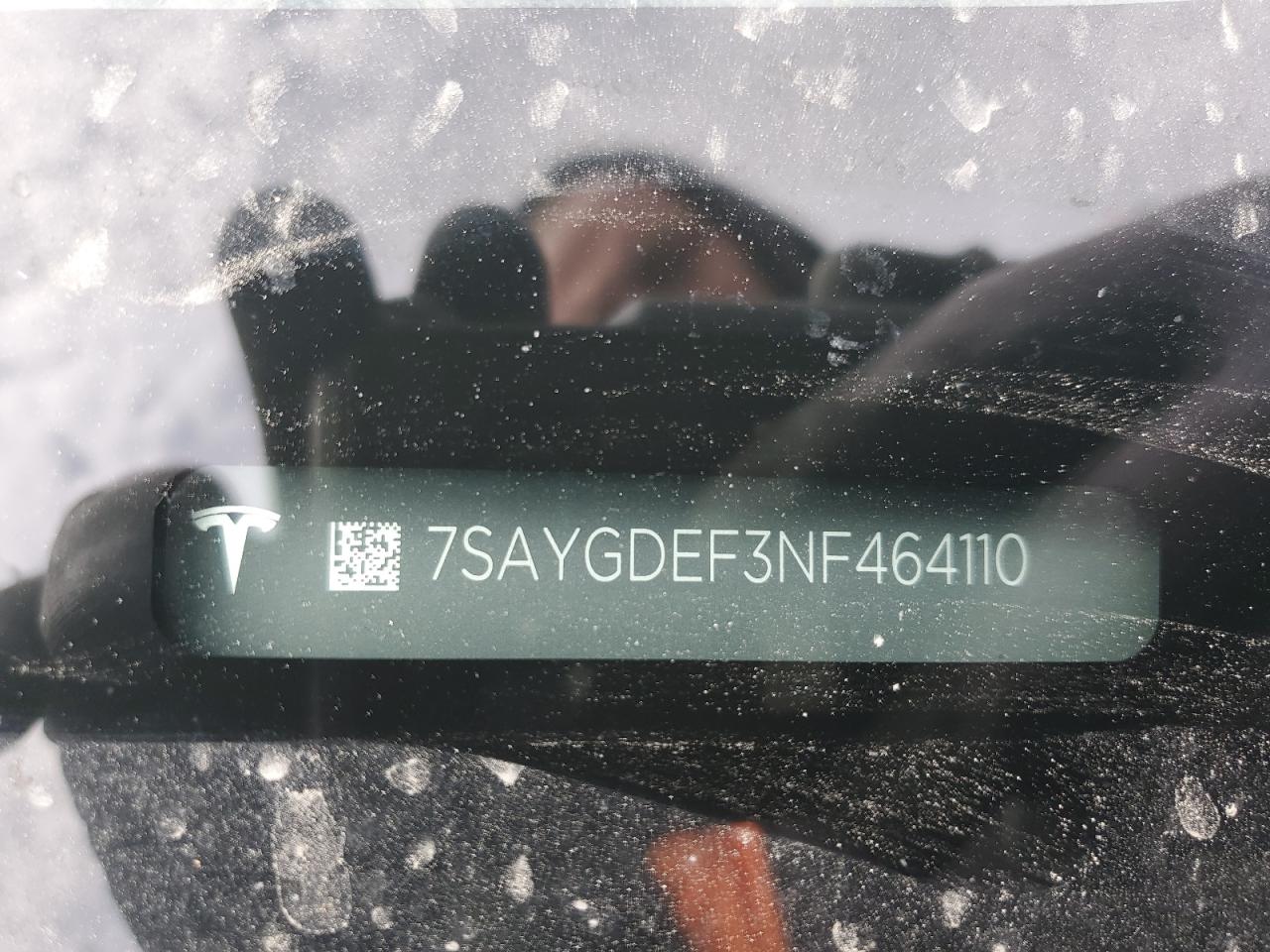 2022 Tesla Model Y VIN: 7SAYGDEF3NF464110 Lot: 87161454