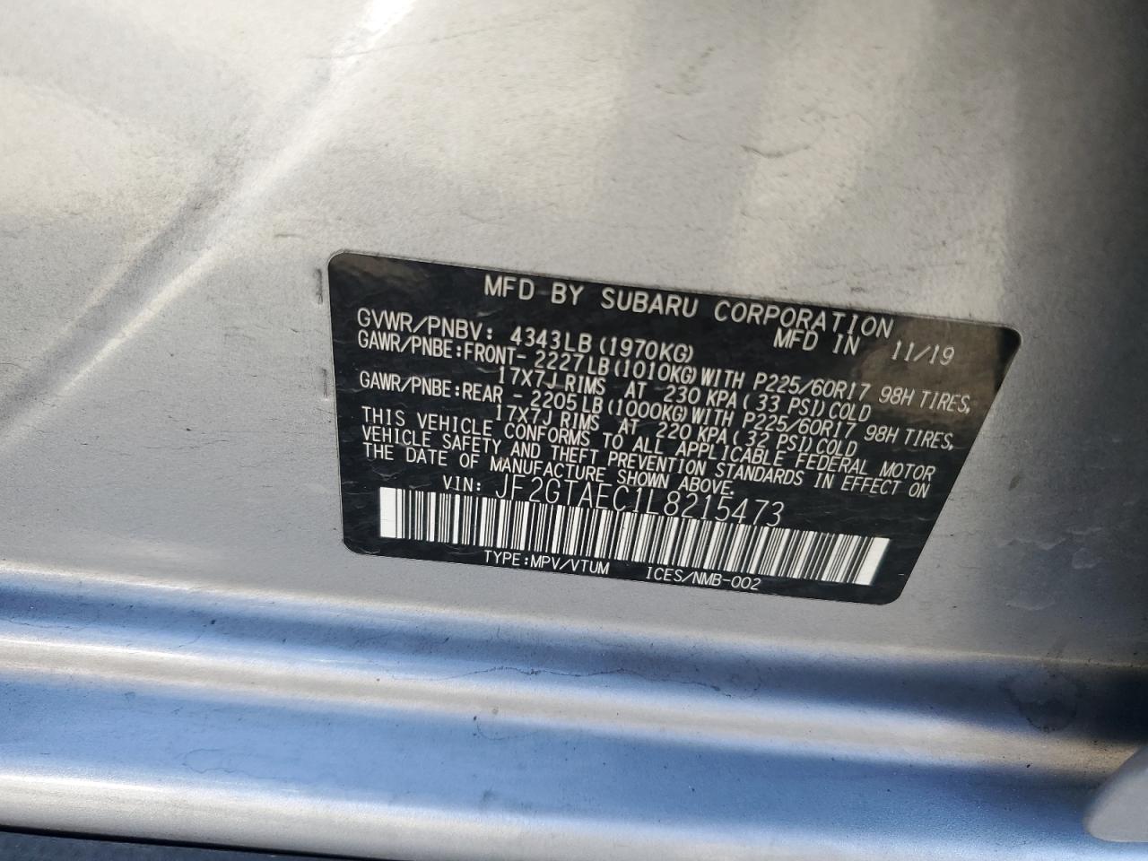 2020 Subaru XV - Image 13