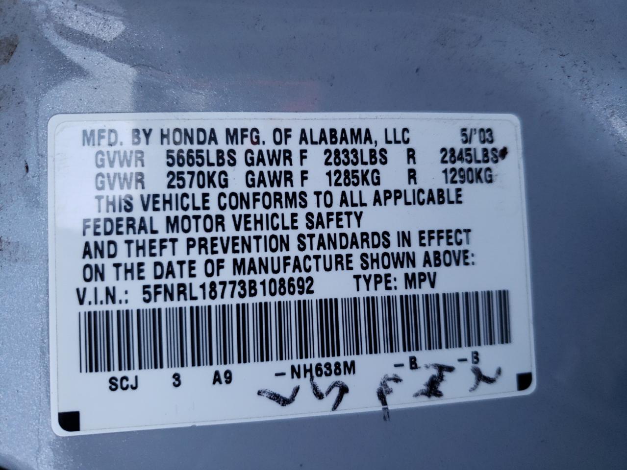 2003 Honda Odyssey - Image 13