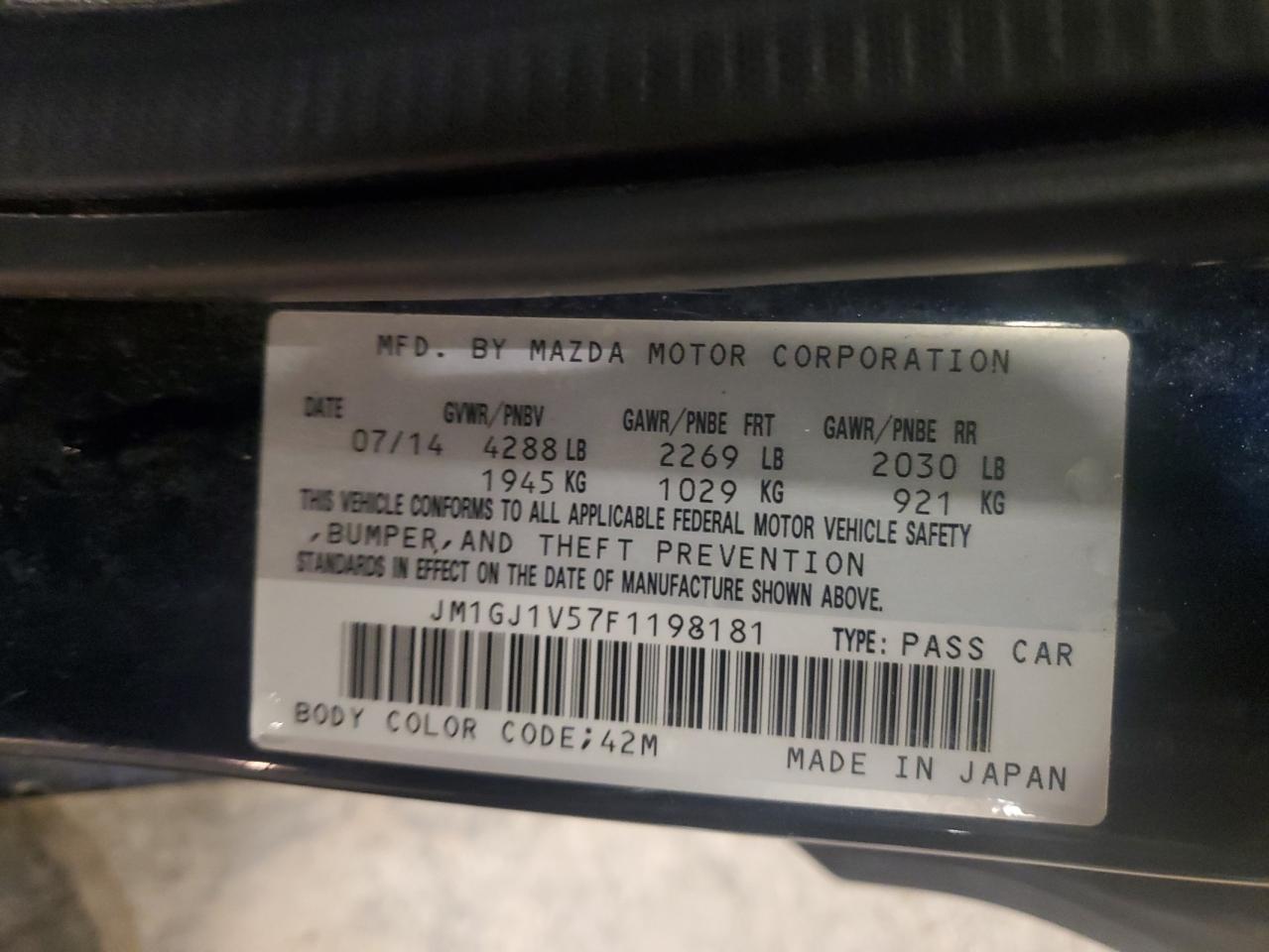 2015 Mazda 6 - Image 12