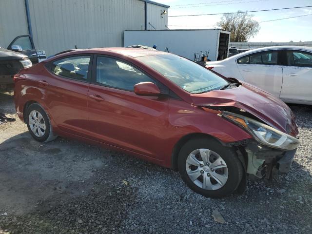  HYUNDAI ELANTRA 2016 Red