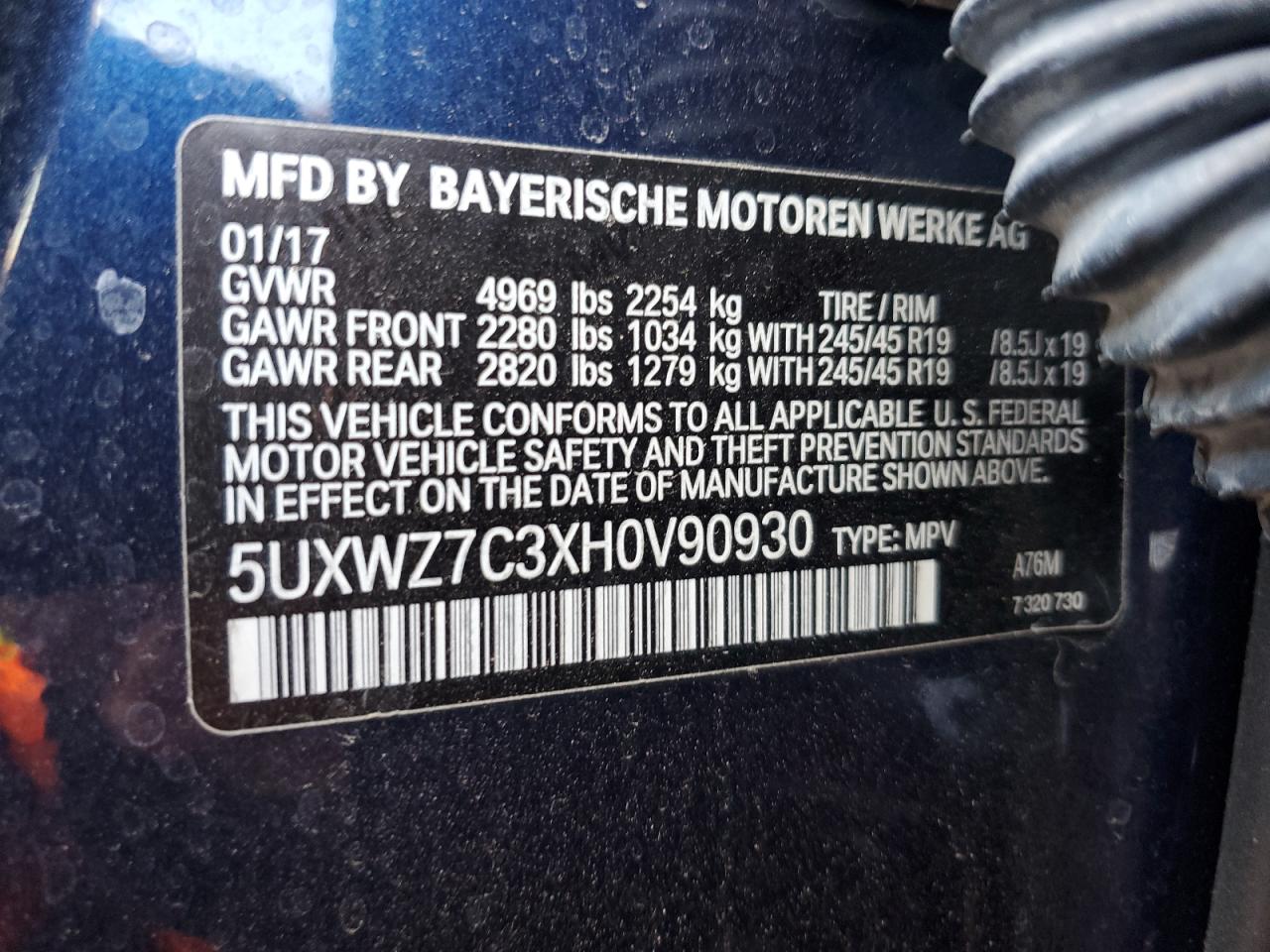 2017 BMW X3 - Image 15