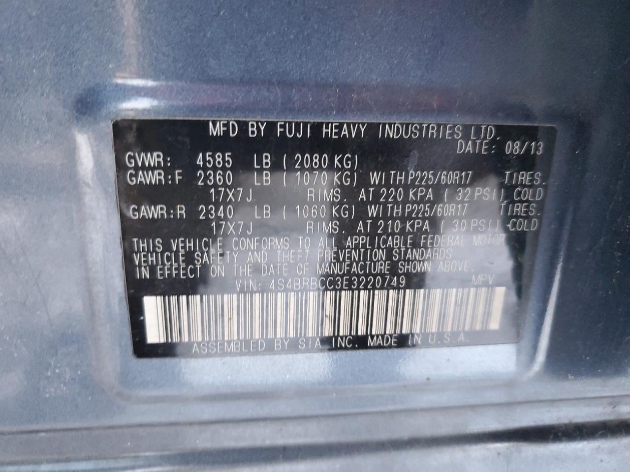 2014 Subaru Outback - Image 13