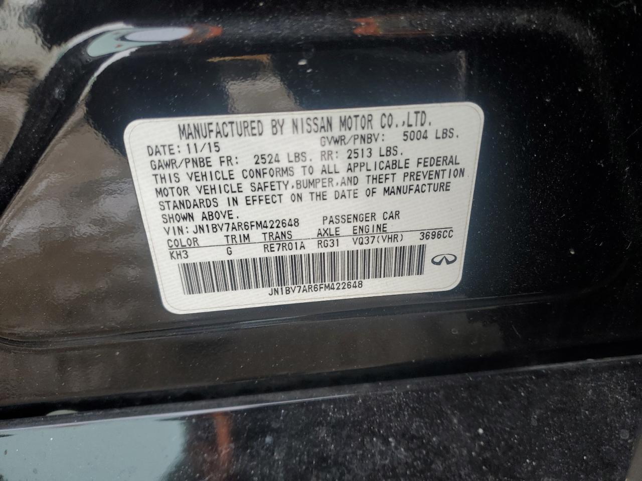 2015 Infiniti Q50 - Image 12