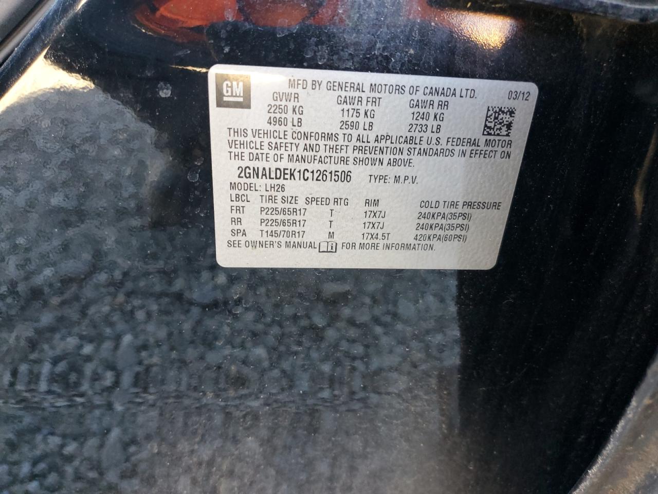 2012 Chevrolet Equinox - Image 13