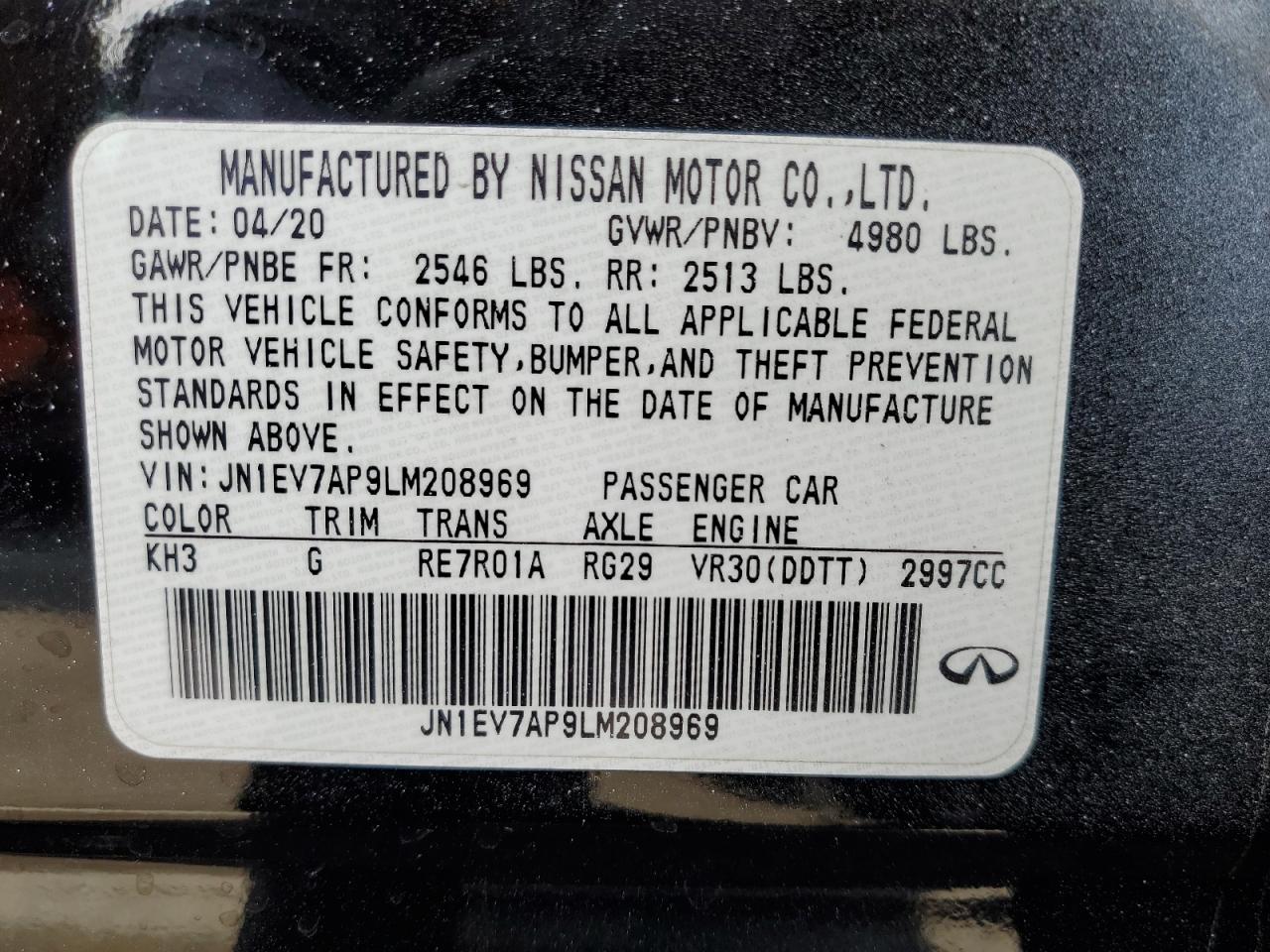 2020 Infiniti Q50 - Image 12