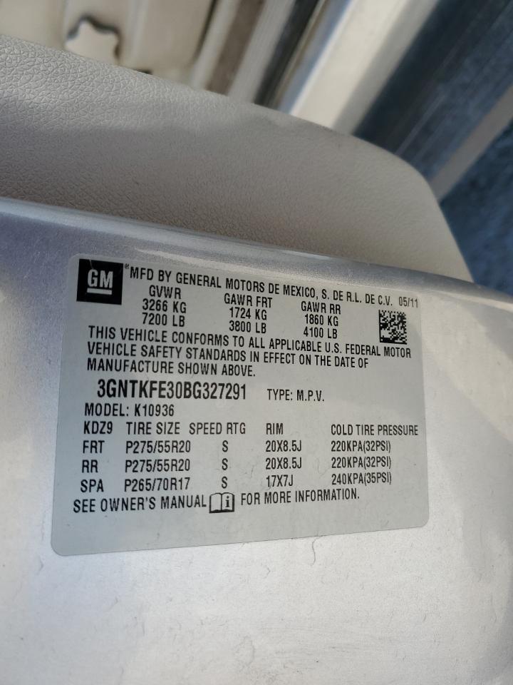 2011 Chevrolet Avalanche Lt VIN: 3GNTKFE30BG327291 Lot: 79995824
