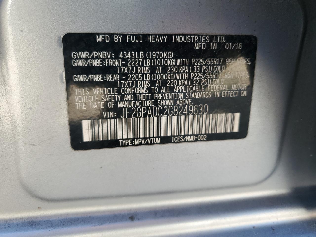2016 Subaru XV - Image 13