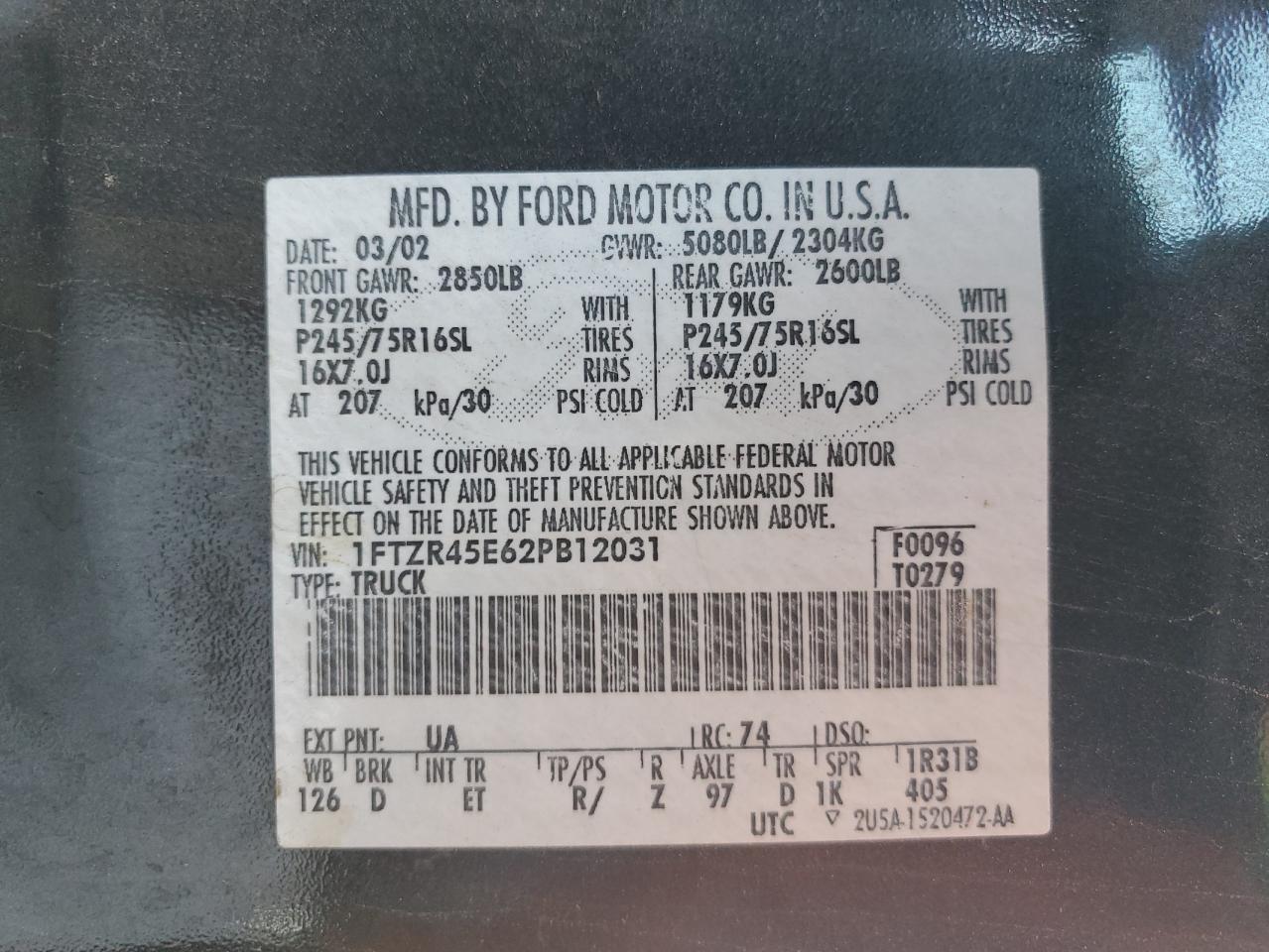 2002 Ford Ranger - Image 12