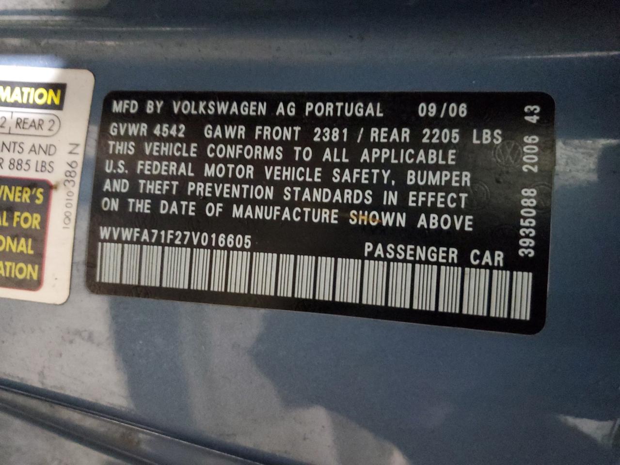 2007 Volkswagen Eos - Image 12