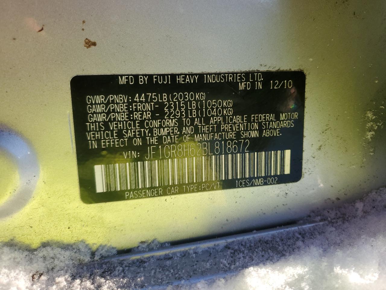 2011 Subaru WRX - Image 12