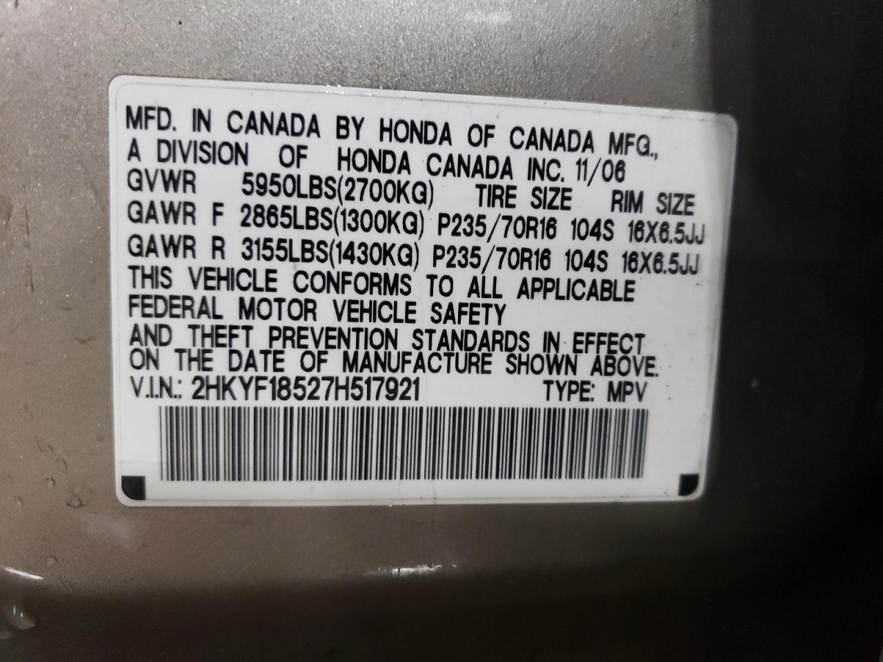 2007 Honda Pilot - Image 13