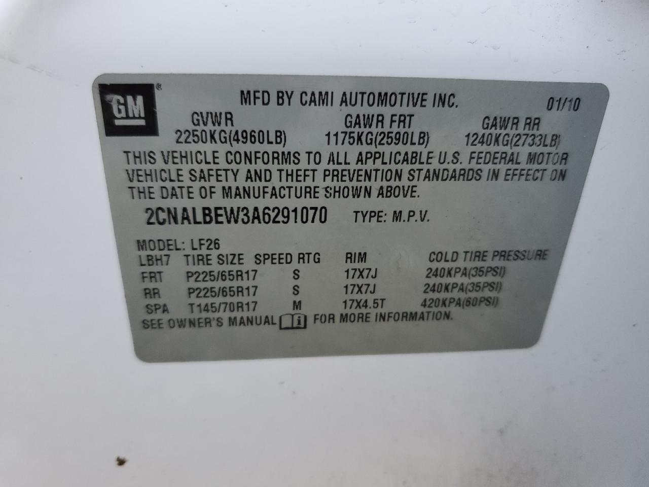 2010 Chevrolet Equinox - Image 15
