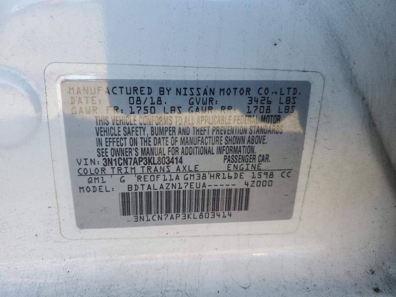 2019 Nissan Versa - Image 13