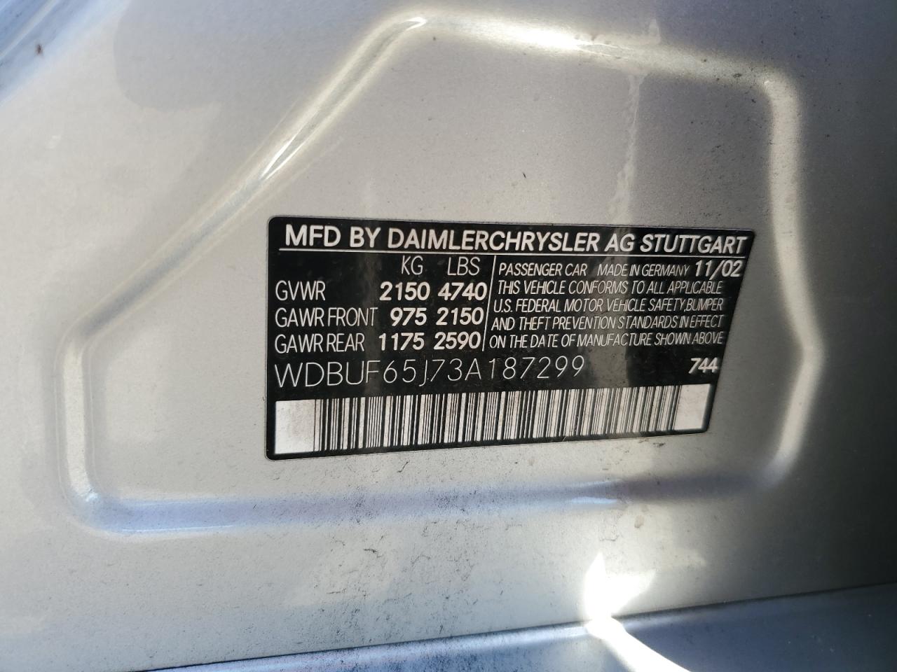 2003 Mercedes-Benz E-klasse - Image 14