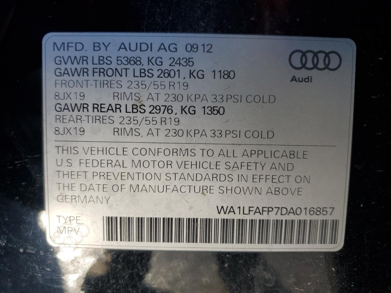 2013 Audi Q5 - Image 13