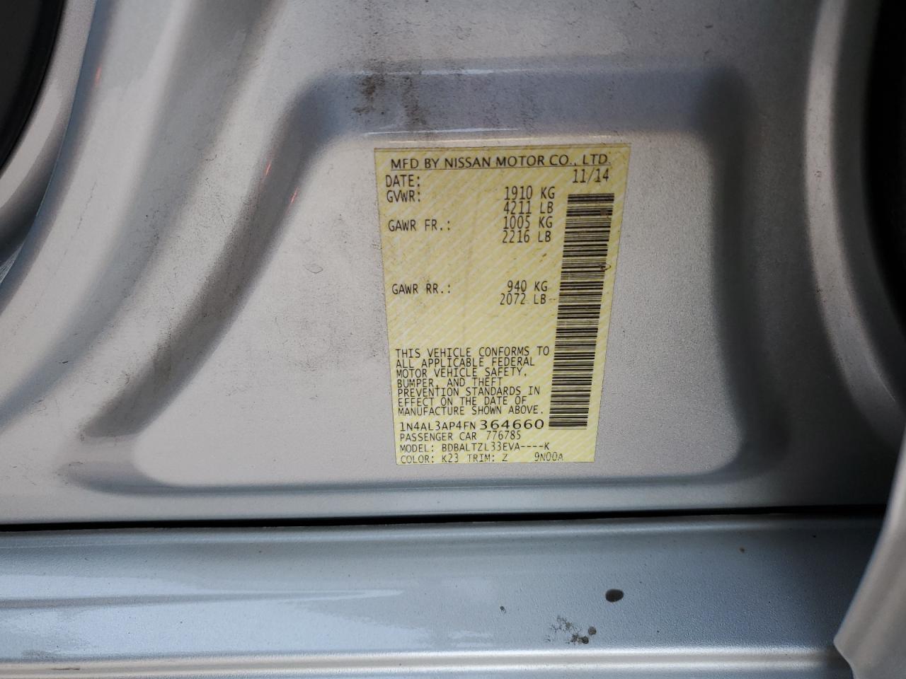 2015 Nissan Altima - Image 12