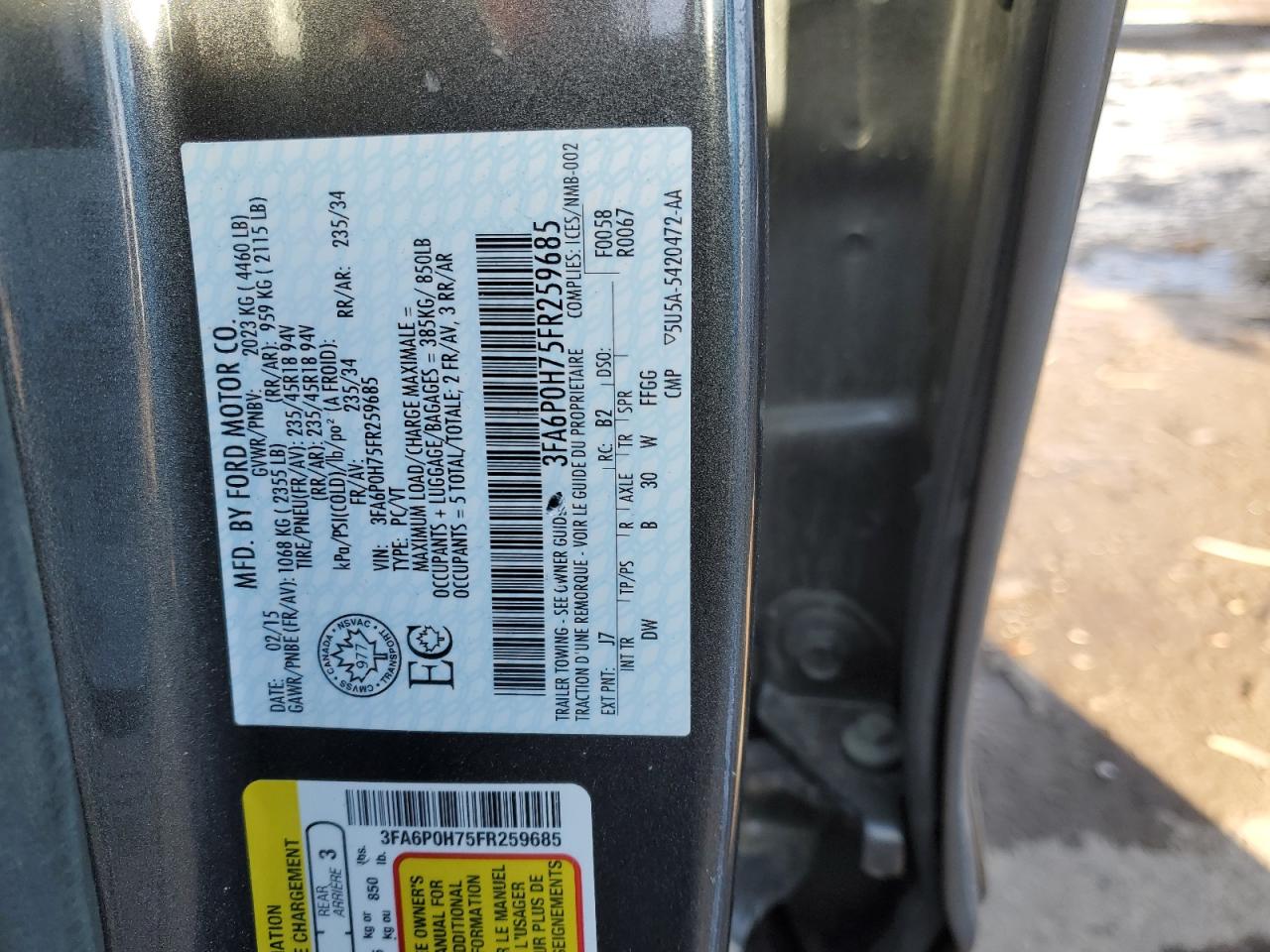 2015 Ford Fusion - Image 14