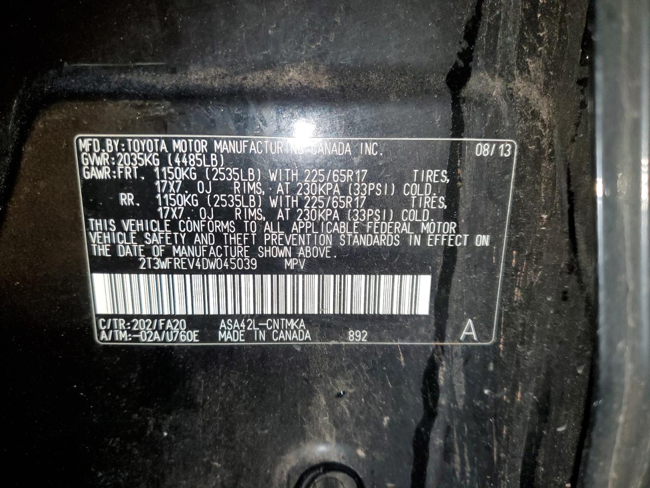 2013 Toyota RAV 4 - Image 15