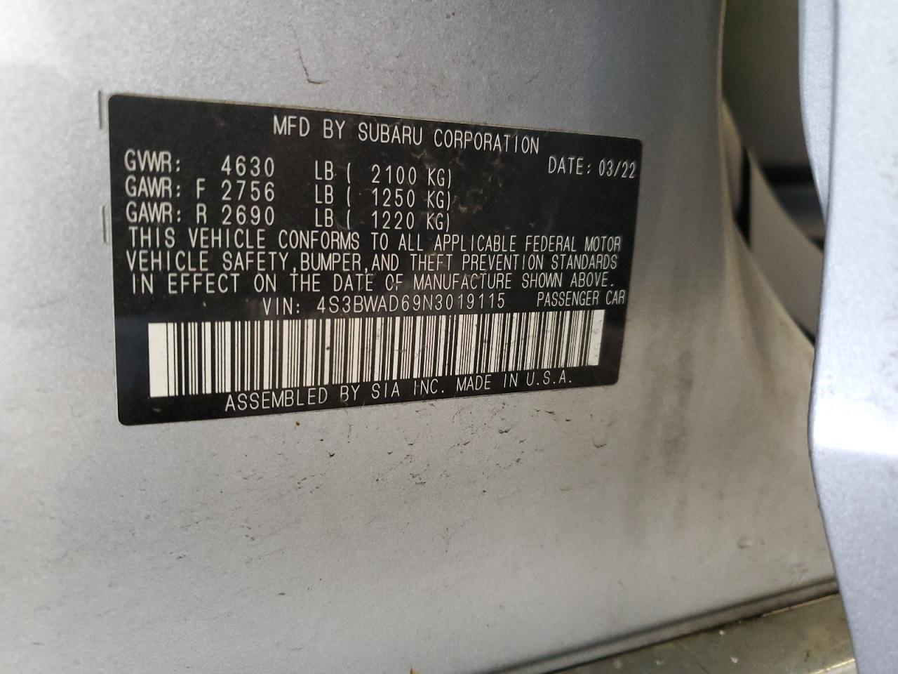 2022 Subaru Legacy - Image 13