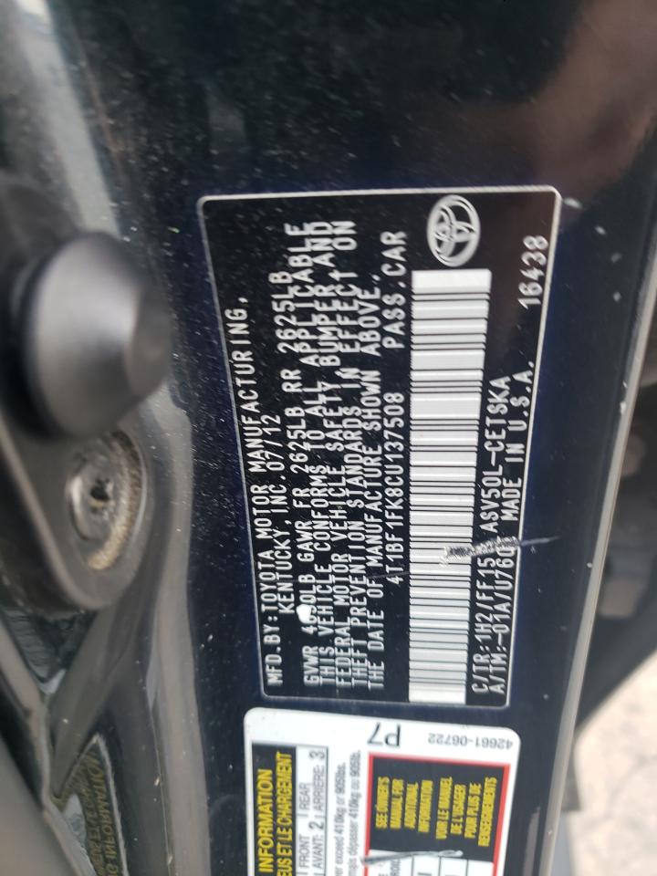 2012 Toyota Camry - Image 12