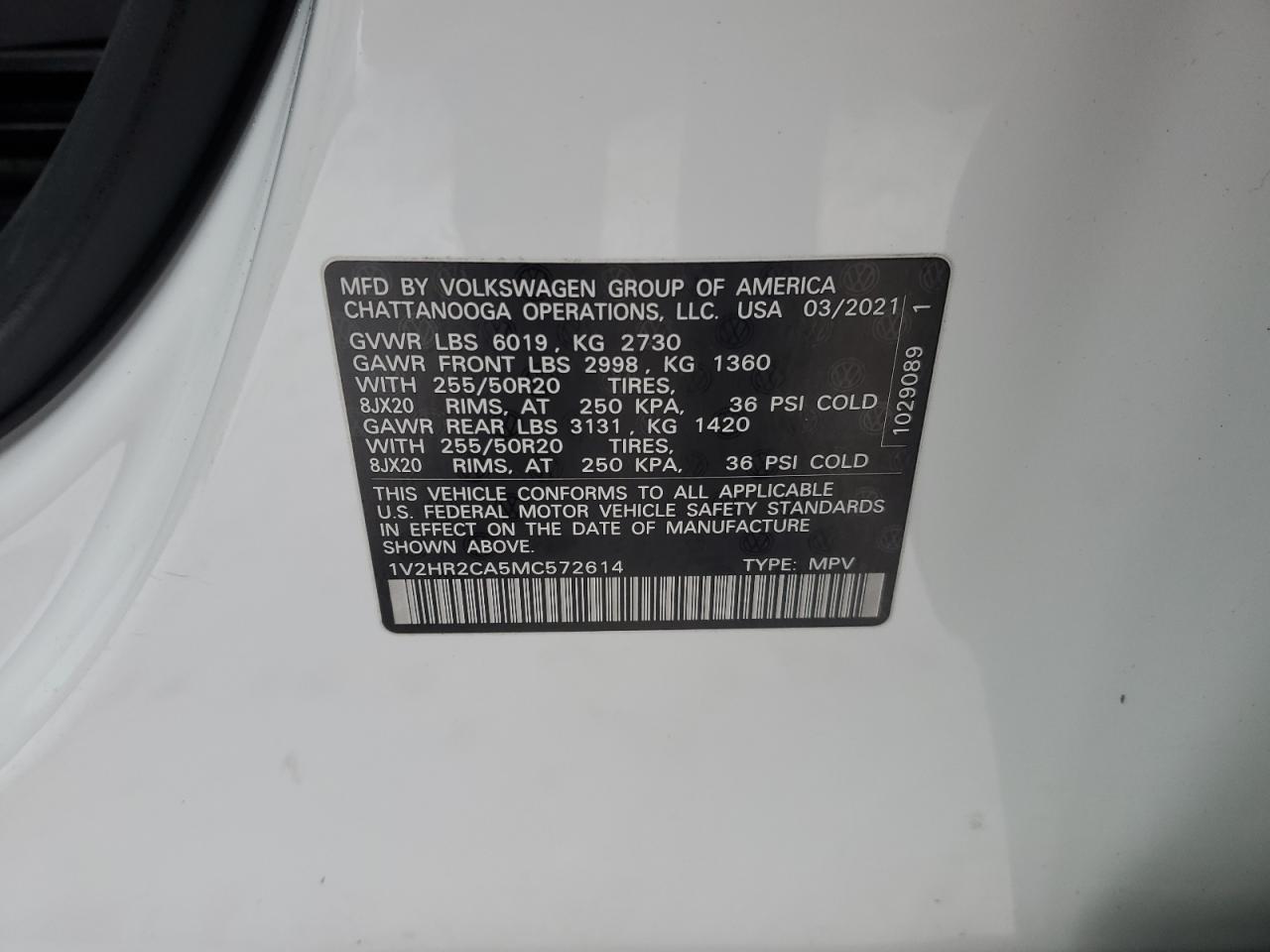 2021 Volkswagen Atlas - Image 13