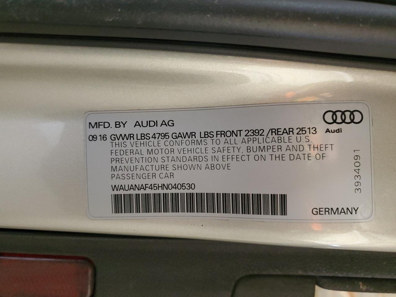 2017 Audi A4 - Image 13