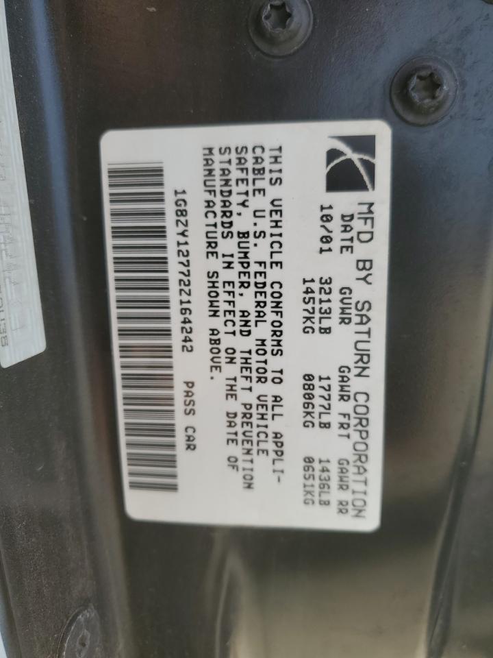 2002 Saturn Sc2 VIN: 1G8ZY12772Z164242 Lot: 46911695