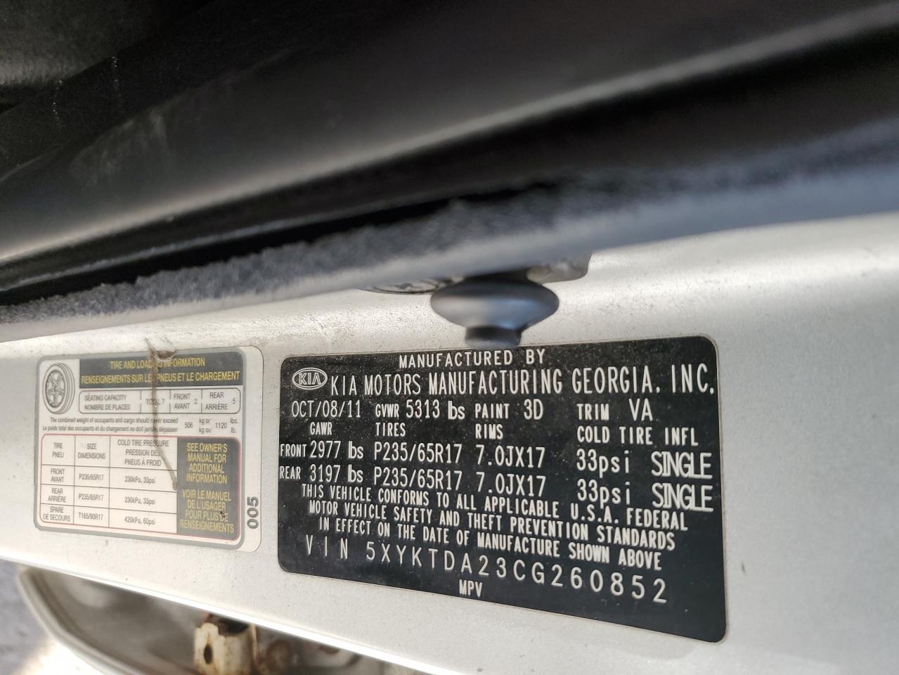 2012 Kia Sorento - Image 13
