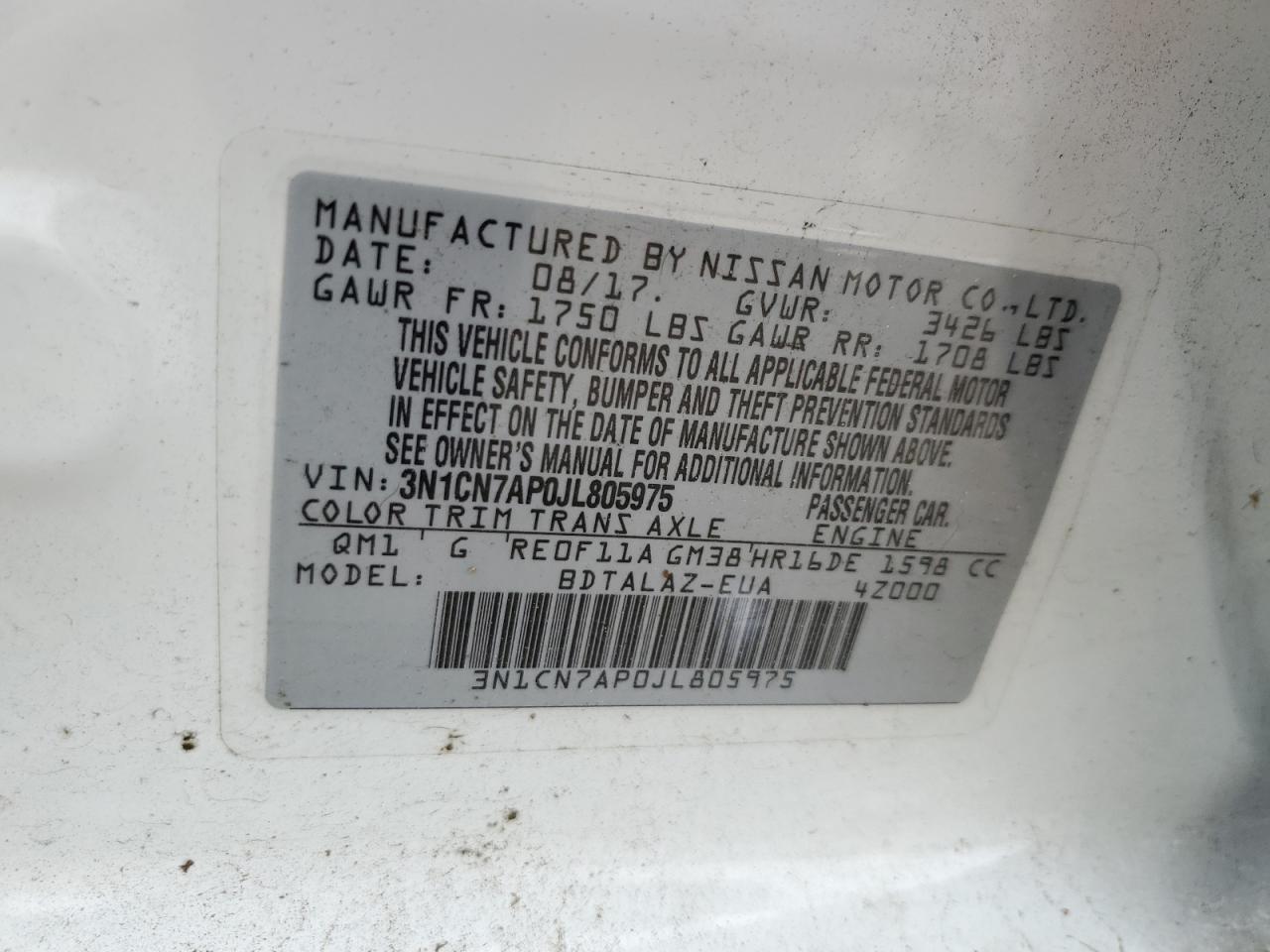 2018 Nissan Versa - Image 15