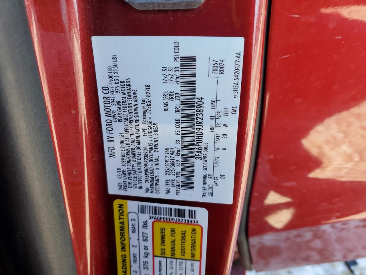2018 Ford Fusion - Image 12