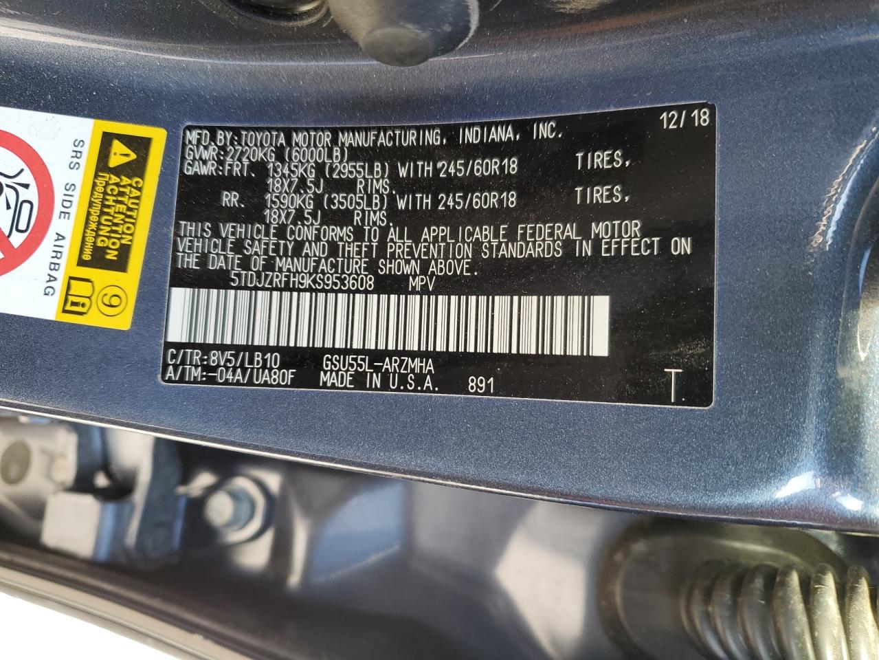 2019 Toyota Highlander - Image 14