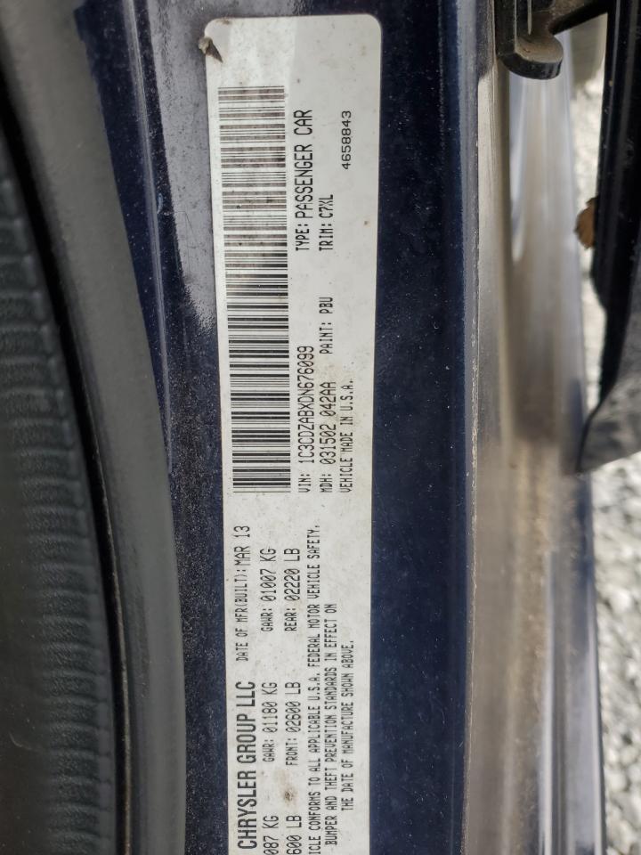 2013 Dodge Avenger Se VIN: 1C3CDZABXDN676099 Lot: 88800145