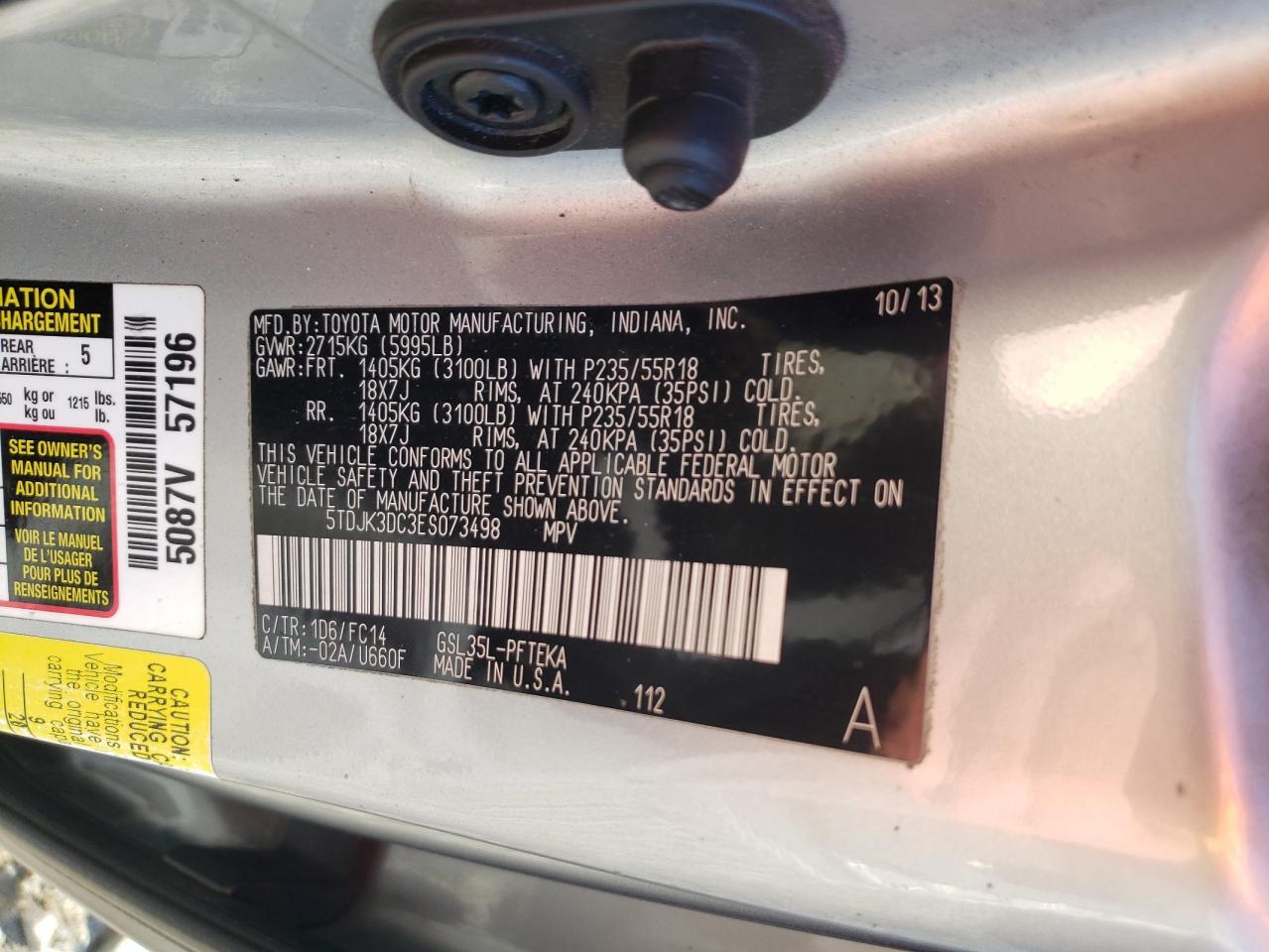 2014 Toyota Sienna - Image 16