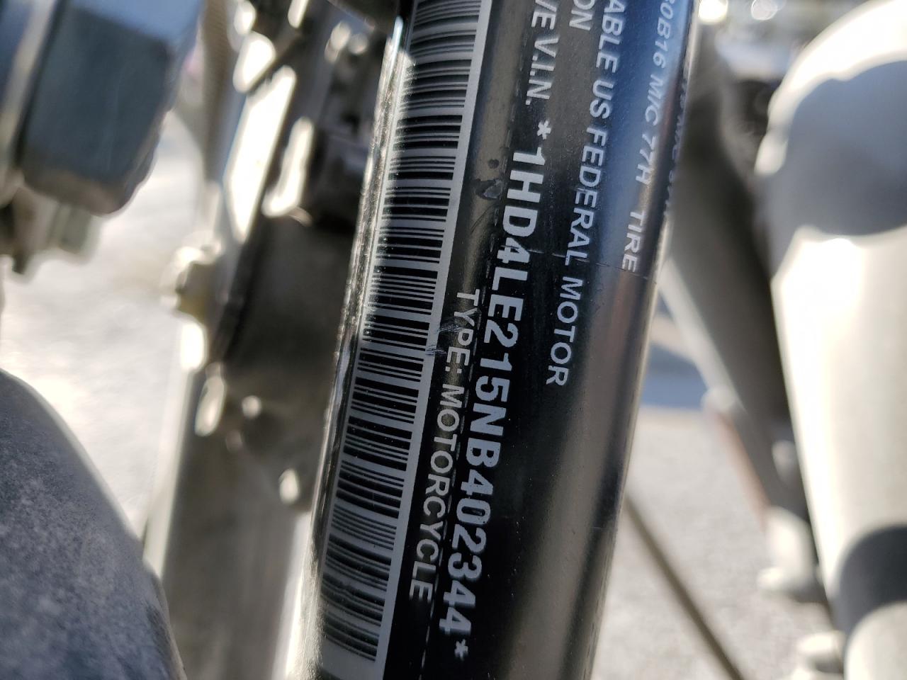 2022 Harley-Davidson Xl883 N VIN: 1HD4LE215NB402344 Lot: 42779615
