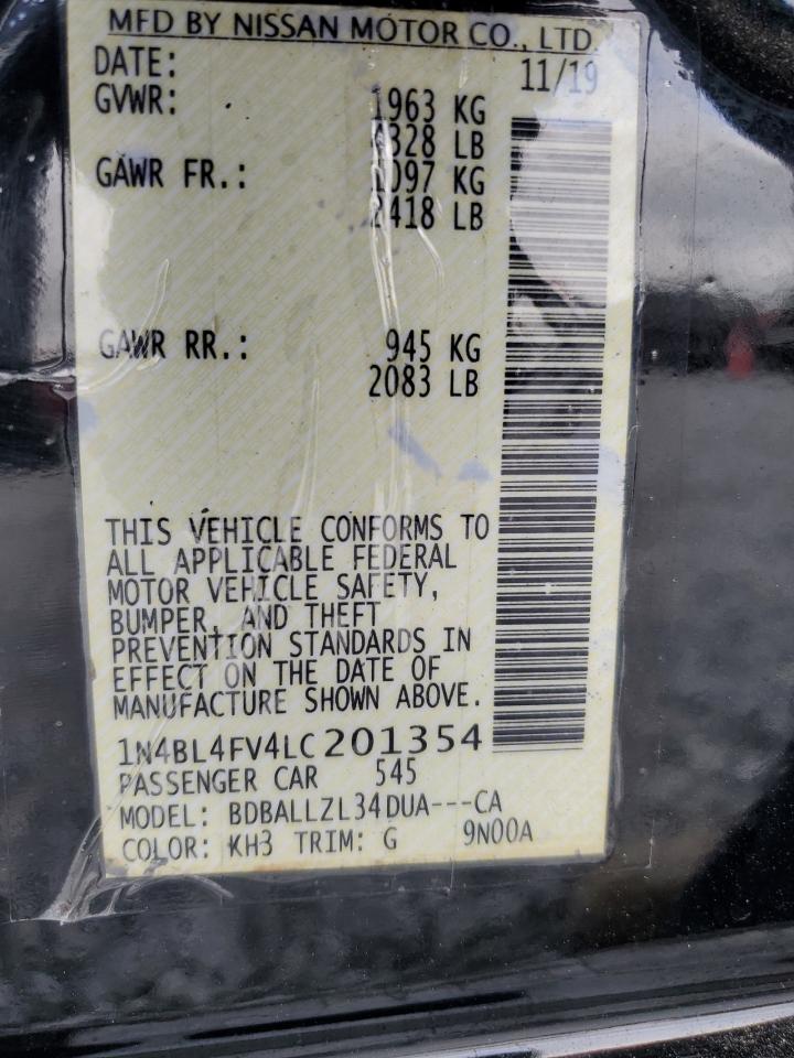 1n4bl4fv4lc201354 1N4BL4FV4LC201354 2020 Nissan Altima Platinum