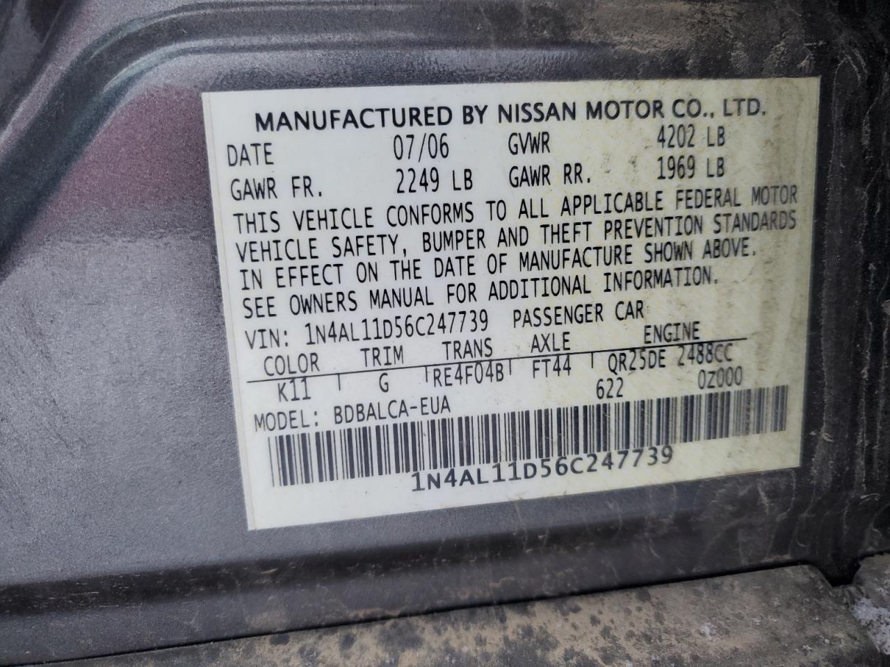 2006 Nissan Altima - Image 12