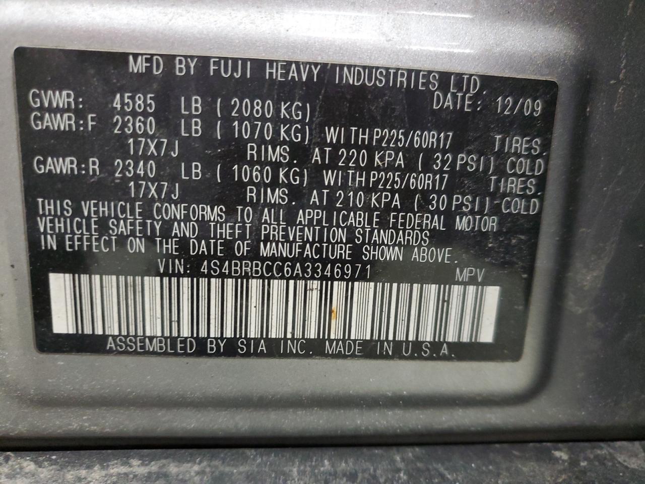 2010 Subaru Outback - Image 13
