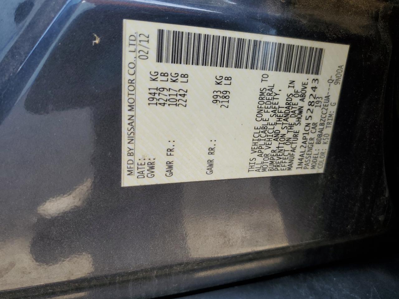 2012 Nissan Altima - Image 13